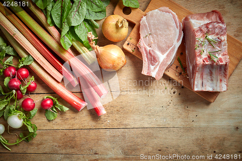 Image of fresh raw products