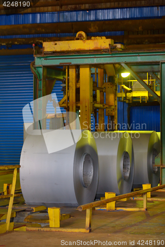 Image of Rolls of metal coil