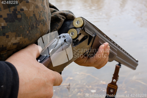 Image of loading sporting gun