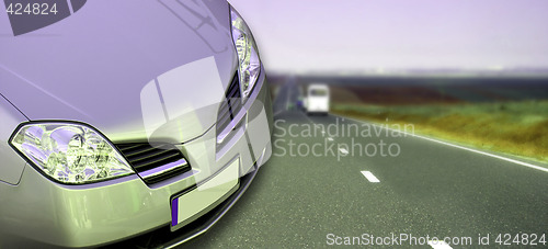 Image of Car on the highway.