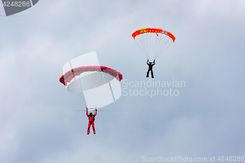 Image of two parachutists