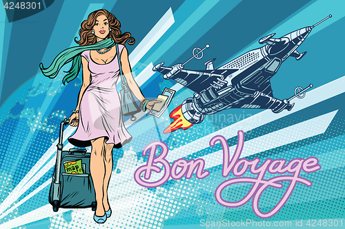 Image of Bon voyage space travel, space tourism