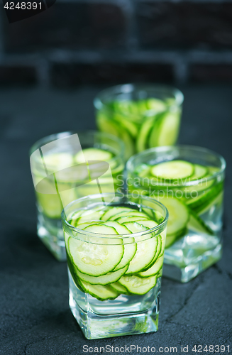 Image of drink with cucumber