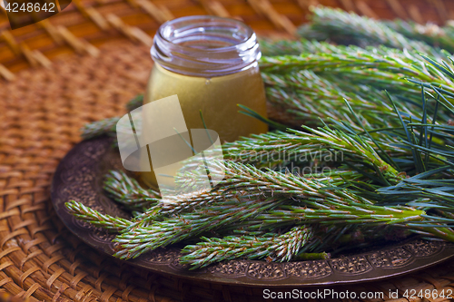 Image of syrup made of pine