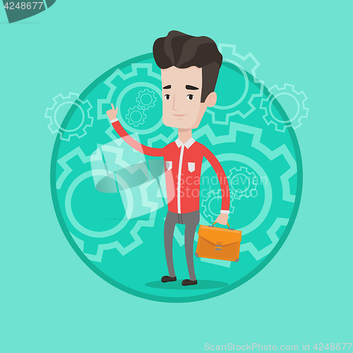 Image of Successful business idea vector illustration.