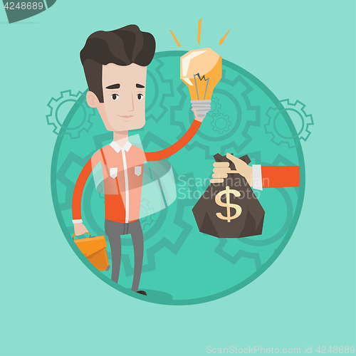 Image of Successful business idea vector illustration.