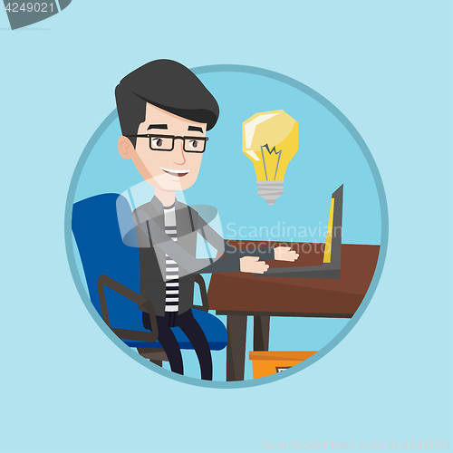 Image of Successful business idea vector illustration.