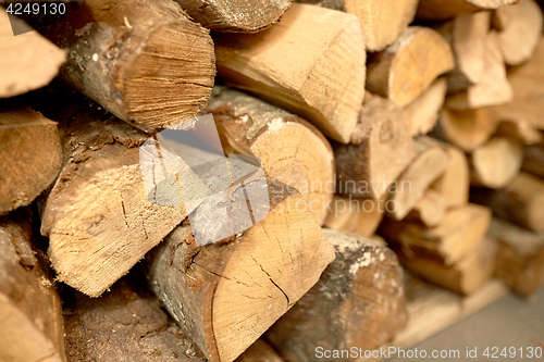 Image of close up of firewood