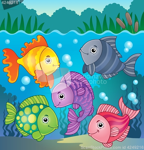 Image of Stylized fishes theme image 8