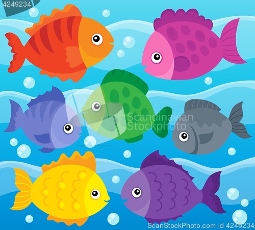 Image of Stylized fishes theme image 1