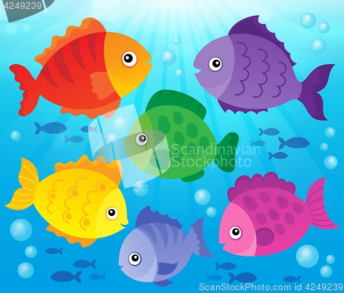 Image of Stylized fishes theme image 3