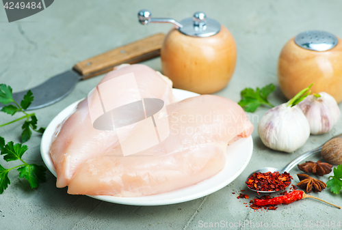 Image of raw chicken fillet