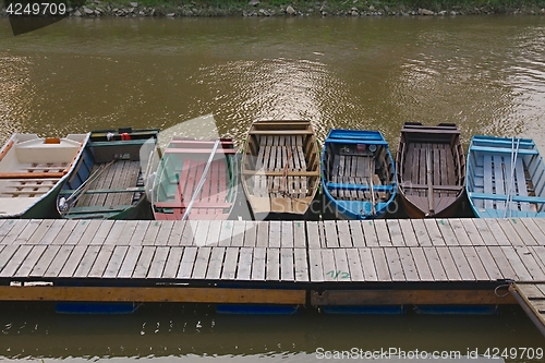 Image of Fishing Boats at a Pier