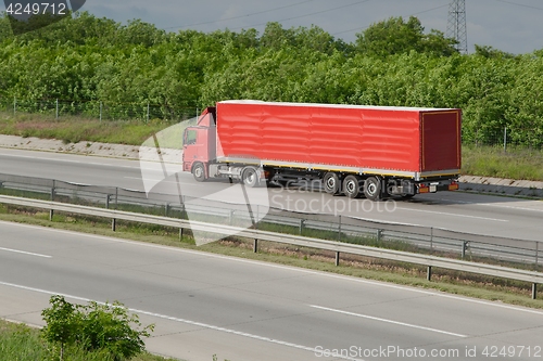 Image of Truck on the highway