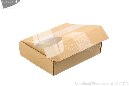 Image of Cardboard Box on White