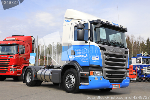 Image of LNG Powered Scania G340 Truck of Gasum