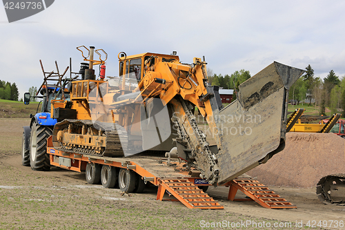 Image of Inter-Drain Trencher Transport on Work Site