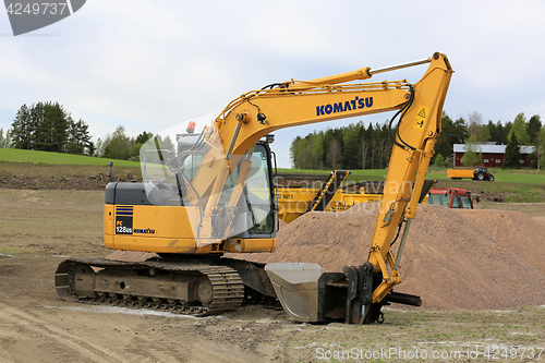 Image of Komatsu Hydraulic Excavator on Work Site