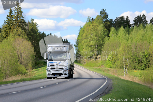 Image of Mercedes-Benz Actros Cargo Transport at Spring