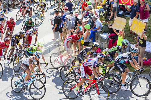 Image of The Peloton in Mountains - Tour de France 2015