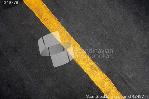 Image of Yellow line on road texture background