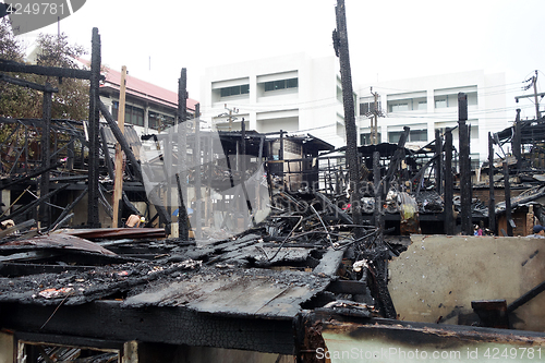 Image of Deserted building after a fire