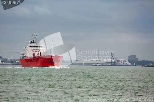 Image of Industrial ship heading out