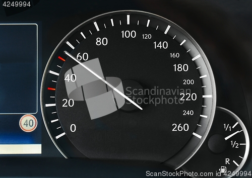 Image of Speedometer of a car