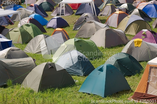 Image of Tents at a festival camp