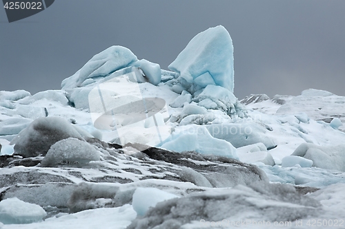 Image of Icebergs clogged up