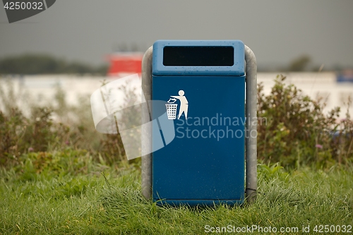 Image of Dustbin in a park