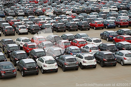 Image of Many cars being imported