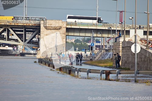 Image of Flooded Budapest Street