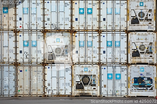 Image of Stacked Refigerated Containers