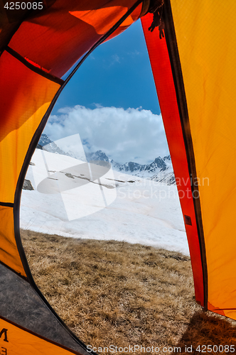 Image of Snowy mountains in Turkey