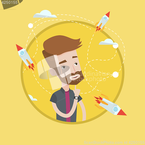 Image of Business start up vector illustration.