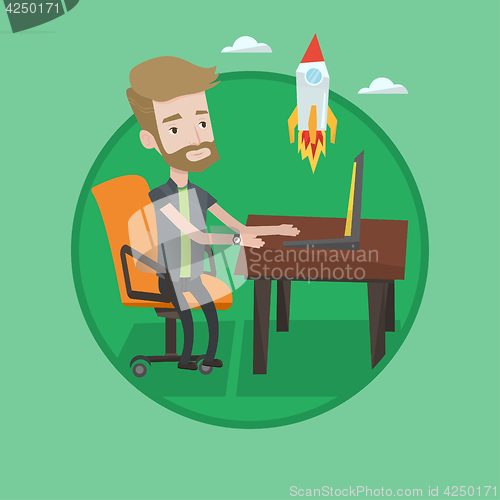 Image of Business start up vector illustration.