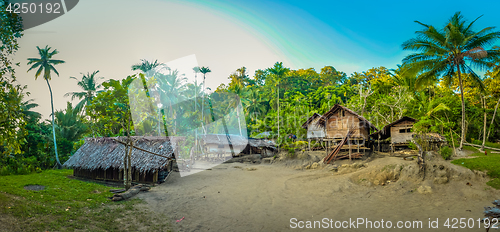 Image of Wooden houses in Papua