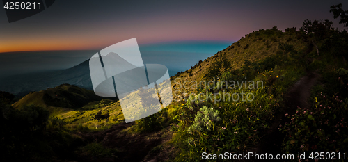 Image of Mount Merbabu in Java