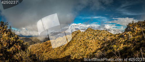 Image of Panorama of mountains