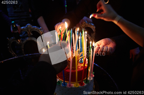 Image of Blazing Amazing Birthday Candles. Happy Birthday.