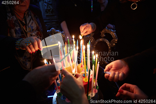 Image of Blazing Amazing Birthday Candles. Happy Birthday.