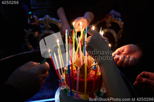 Image of Blazing Amazing Birthday Candles. Happy Birthday.