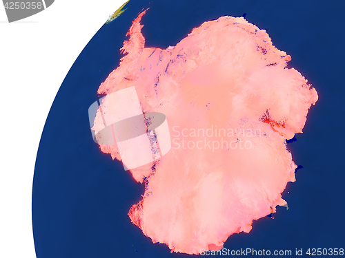 Image of Country of Antarctica satellite view