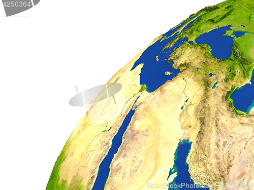 Image of Country of Kuwait satellite view