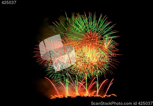 Image of Fireworks Lighting up the Sky