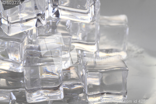 Image of ice cubes background