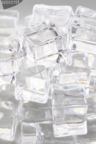 Image of ice cubes background