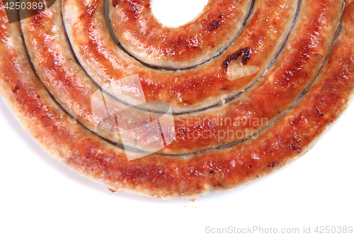 Image of spiral grilled sausage 