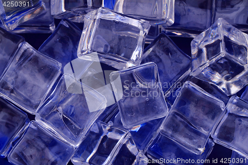 Image of ice cubes background